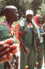 Athlet aus dem Senegal